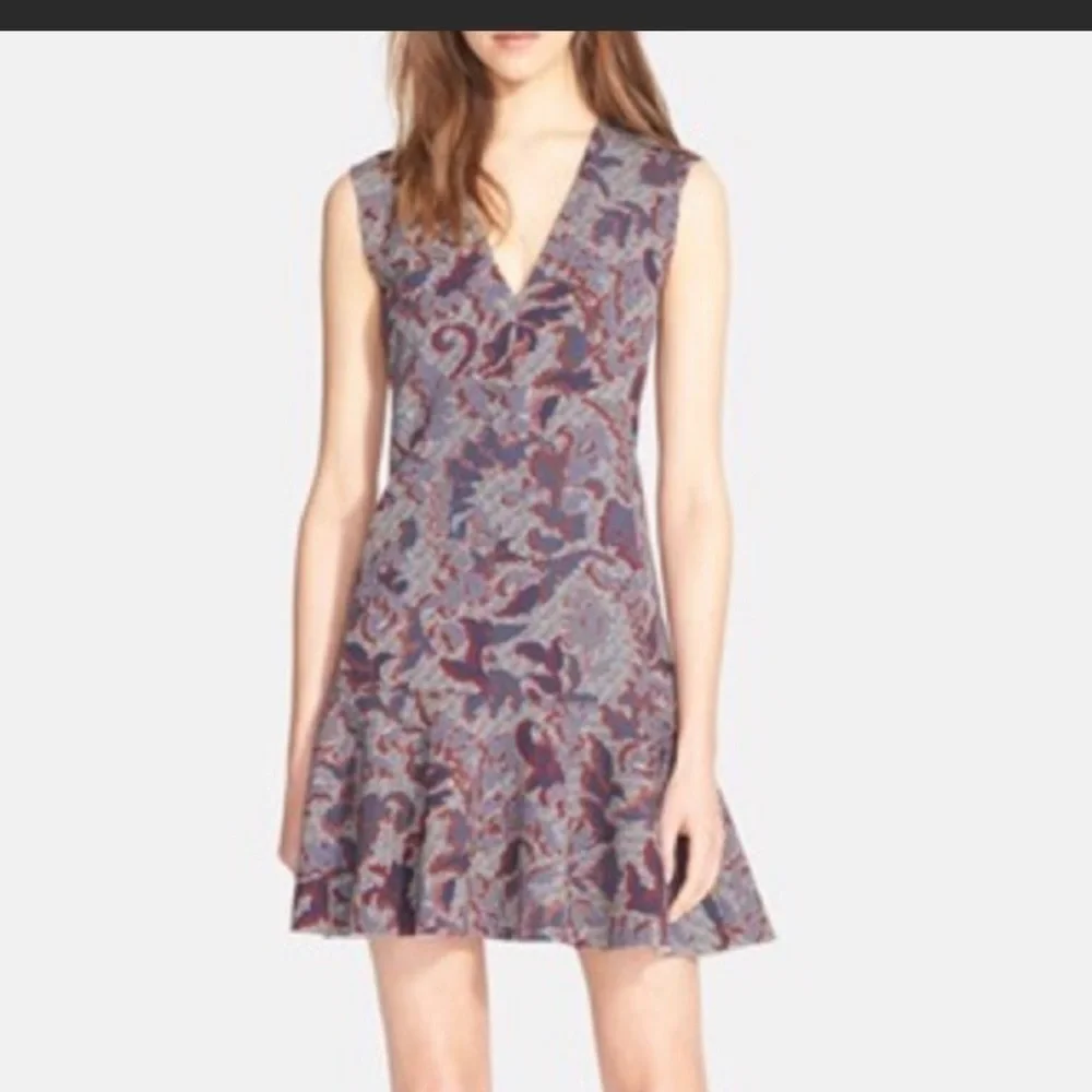 Tory Burch Pixelated Brocade Dress